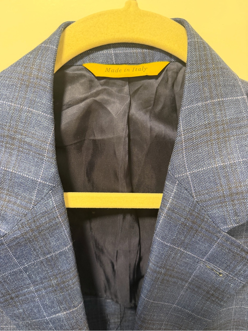 Canali Blue Plaid Sport Coat Blazer - Picture 4 of 7